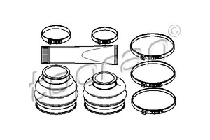 Фото Комплект пильовика, привідний вал Topran 500 589 546