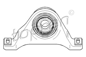 Фото Підвіска карданного валу Topran 400 082 755