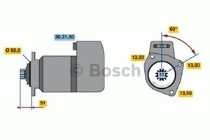 Фото Стартер Bosch 0 986 017 100