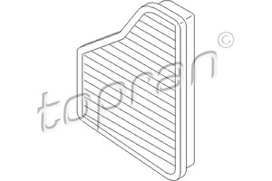 Фото Фільтр повітря внутрішнього простору Topran 400 213 755