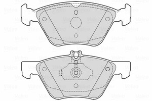 Фото Комплект гальмівних накладок, дискове гальмо Valeo 601729