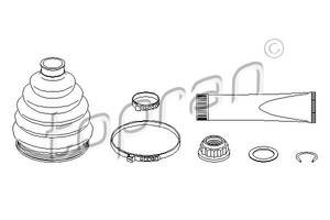Фото Комплект пильовика, привідний вал Topran 110 242 546