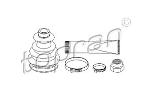 Фото Комплект пильовика, привідний вал Topran 301 251 546