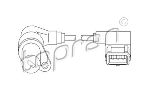 Фото Датчик частоты вращения, управление двигателем Topran 501 296 755