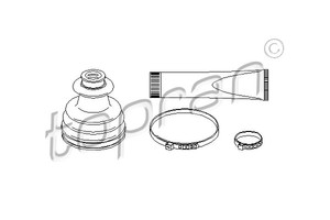Фото Комплект пильовика, привідний вал Topran 720 300 466
