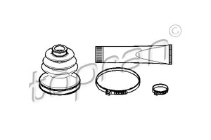 Фото Комплект пильовика, привідний вал Topran 721 158 466