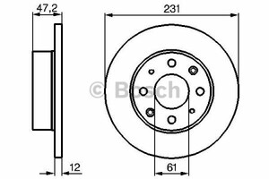 Фото Гальмівний диск Bosch 0 986 478 676