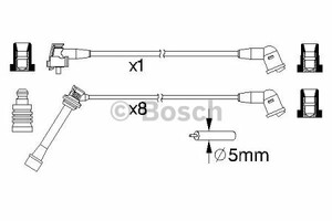 Фото Комплект дротів запалювання Bosch 0 986 357 204