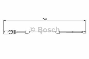 Фото Сигналізатор, знос гальмівних колодок Bosch 1 987 474 925