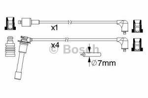 Фото Комплект дротів запалювання Bosch 0 986 357 194