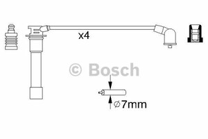 Фото Комплект дротів запалювання Bosch 0 986 356 837