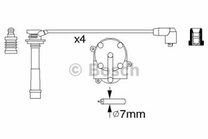 Фото Комплект дротів запалювання Bosch 0 986 356 931