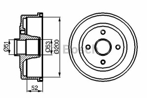 Фото Гальмівний барабан Bosch 0 986 477 135