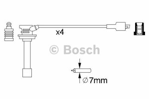 Фото Комплект дротів запалювання Bosch 0 986 356 810