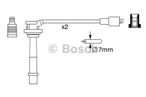 Фото Комплект дротів запалювання Bosch 0 986 357 263