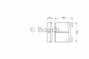 Фото Комплект гальмівних колодок, дискове гальмо Bosch 0 986 460 346