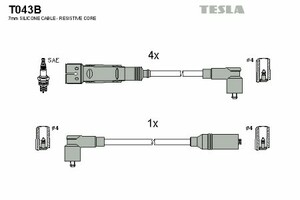 Фото Комплект дротів запалювання TESLA T043B