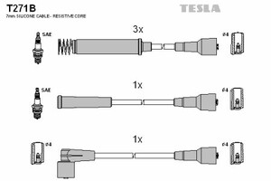 Фото Комплект дротів запалювання TESLA T271B