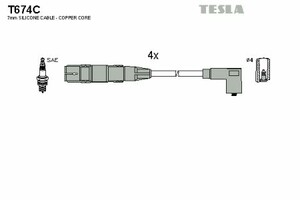 Фото Комплект дротів запалювання TESLA T674C