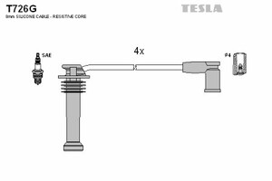 Комплект дротів запалювання TESLA T726G