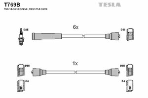 Фото Комплект дротів запалювання TESLA T769B