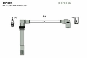 Фото Комплект дротів запалювання TESLA T818C