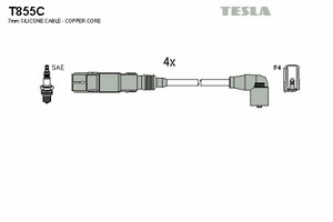 Фото Комплект дротів запалювання TESLA T855C