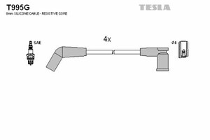 Фото Комплект дротів запалювання TESLA T995G