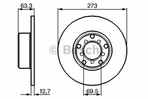 Фото Гальмівний диск Bosch 0 986 478 055