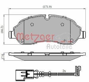 Фото Гальмівний диск Metzger 1.1708.1.4