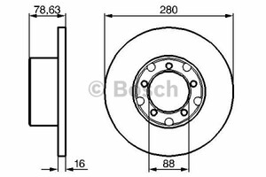 Фото Гальмівний диск Bosch 0 986 478 201