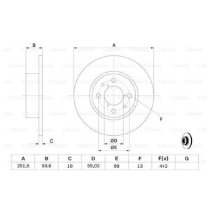 Фото Диск гальмівний Bosch 0 986 478 238