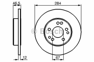 Фото Диск гальмівний Bosch 0 986 478 187