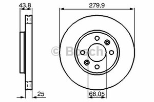 Фото Гальмівний диск Bosch 0 986 478 505