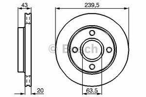 Фото Гальмівний диск Bosch 0 986 478 502