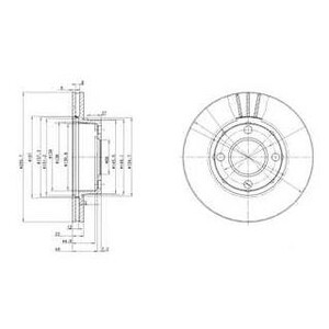 Фото Гальмівний диск Delphi BG2668