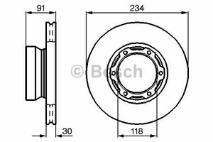 Фото Диск гальмівний вентильований Bosch 0 986 478 407