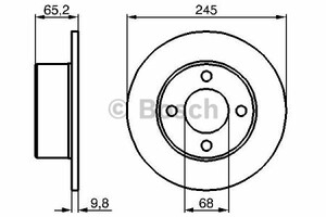 Фото Гальмівний диск Bosch 0 986 478 073