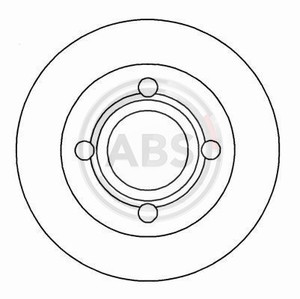 Фото Гальмівний диск задн. Audi 100 (82-91) ABS 16068