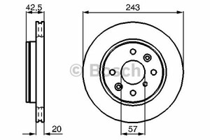 Фото Гальмівний диск Bosch 0 986 478 659