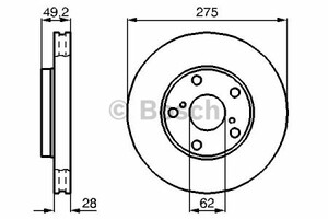 Фото Диск гальмівний Bosch 0 986 478 632