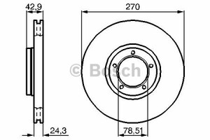 Фото Гальмівний диск Bosch 0 986 478 166