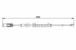 Фото Сигналізатор, знос гальмівних колодок Bosch 1 987 474 941