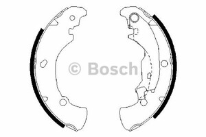 Фото Комплект гальмівних колодок Bosch 0 986 487 560