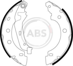 Фото Комплект гальмівних колодок ABS 9031