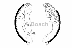 Фото Колодки гальмівні барабанні Bosch 0 986 487 624