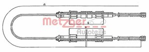 Фото Тросовий привод, стоянкове гальмо Metzger 10.713