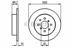 Фото Гальмівний диск Bosch 0 986 479 014