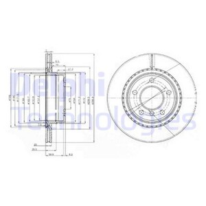 Фото Гальмівний диск Delphi BG3901