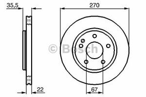 Фото Гальмівний диск Bosch 0 986 479 071